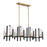 Savoy House Midland 6Lt Chandelier, Black/Brass