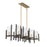 Savoy House Midland 8Lt Linear Chandelier, Black/Brass