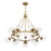 Savoy House Orion 15-Light Chandelier, Warm Brass