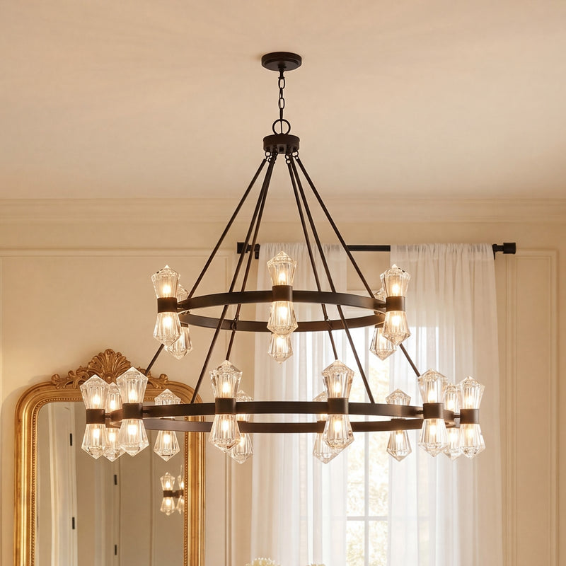 Savoy House Dryden Chandelier, Matte Black