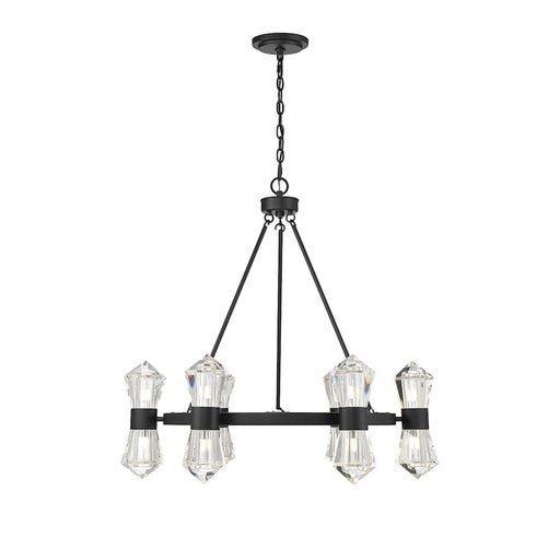 Savoy House Dryden 12-Light LED Chandelier, Matte Black - 1-1939-12-89