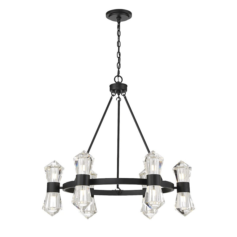 Savoy House Dryden Chandelier, Matte Black