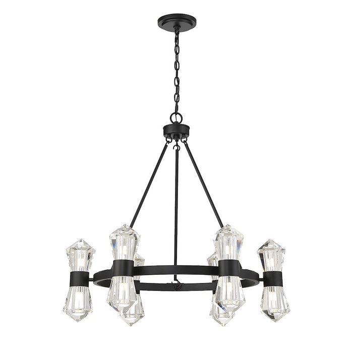 Savoy House Dryden 12-Light LED Chandelier, Matte Black