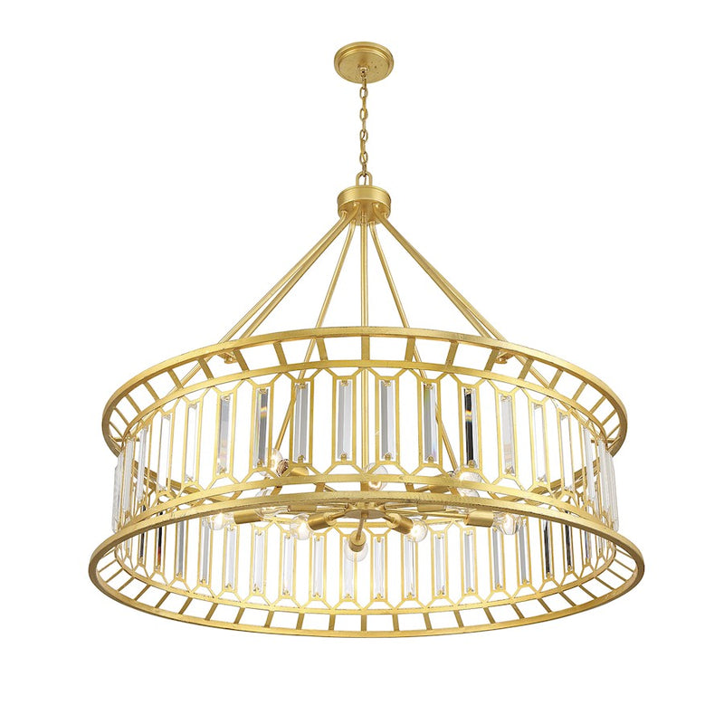 Savoy House Daintree 10-Light Chandelier, True Gold