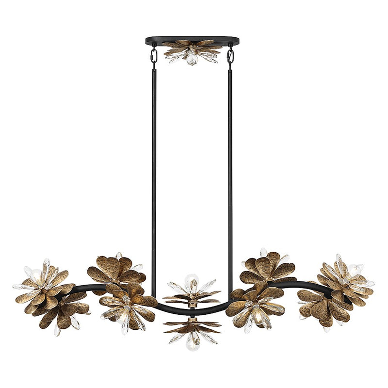 Savoy House Giselle 10-Light Linear Chandelier, Delphine