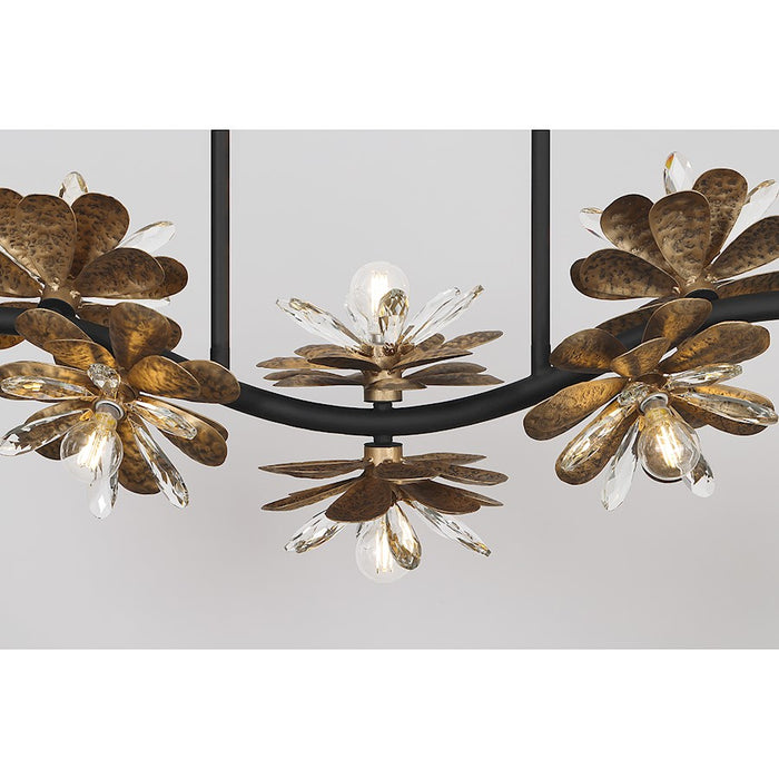 Savoy House Giselle 10-Light Linear Chandelier, Delphine