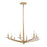 Savoy House Judi 8 Lt Chandelier, Distressed Gold