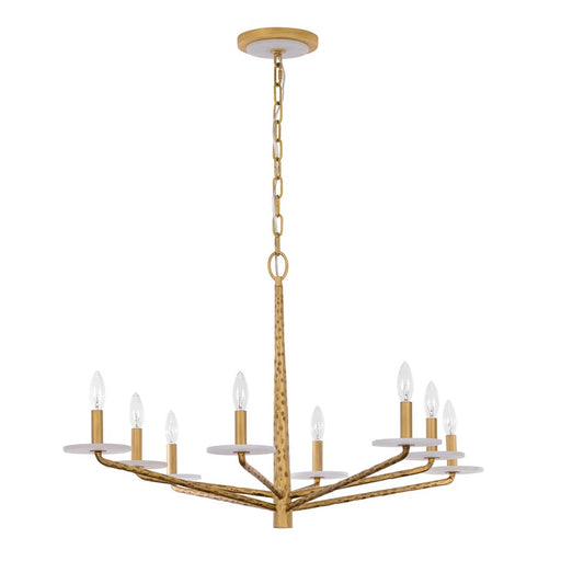 Savoy House Judi 8 Lt Chandelier, Distressed Gold