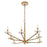 Savoy House Judi 8 Lt Chandelier, Distressed Gold