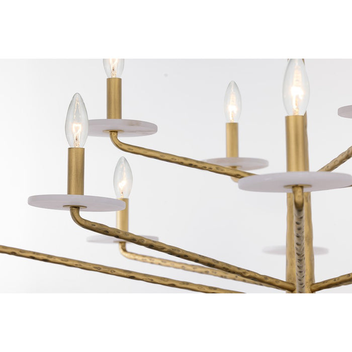 Savoy House Judi 12 Lt Chandelier, Distressed Gold