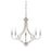 Savoy House Auburn 5-Light Chandelier, Satin Nickel