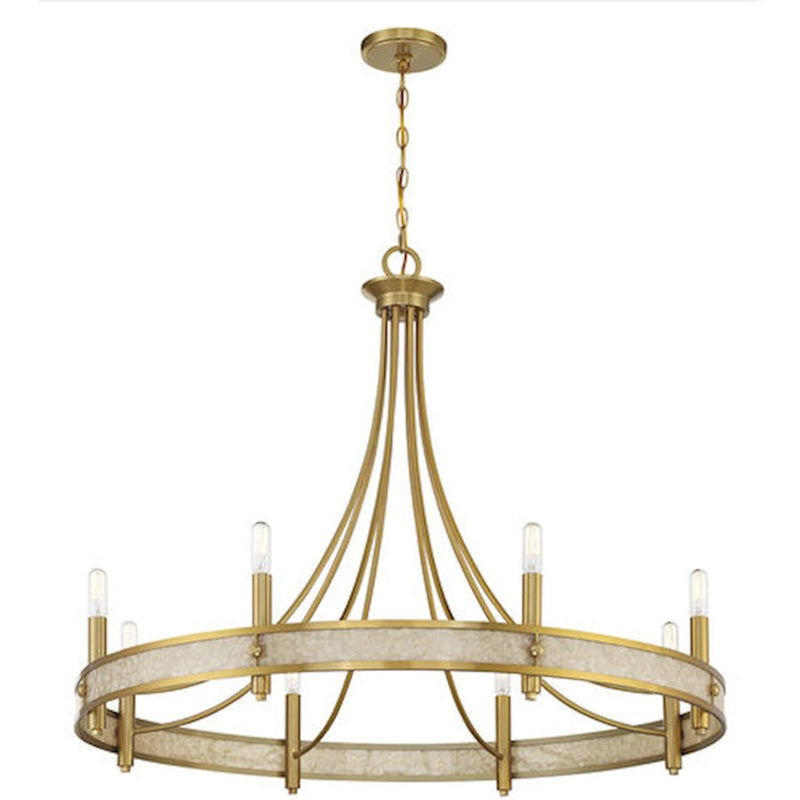 Savoy House Camden 8-Light Chandelier, Warm Brass