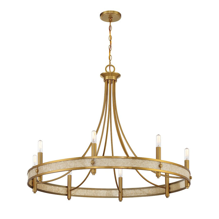 Savoy House Camden 8-Light Chandelier, Warm Brass