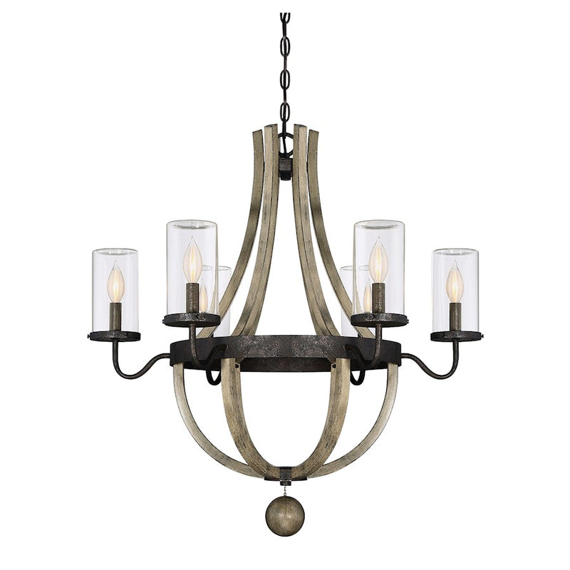 Savoy House Eden 6-Light Outdoor Chandelier, Weathervane