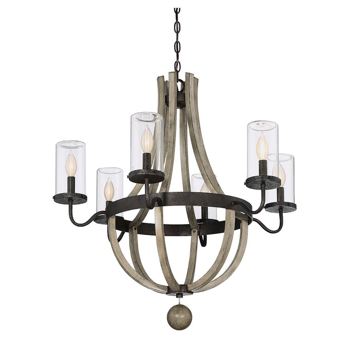 Savoy House Eden 6-Light Outdoor Chandelier, Weathervane