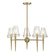 Savoy House Shellbourne 5-Light Chandelier, Warm Brass - 1-2106-5-322
