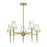 Savoy House Shellbourne 5-Light Chandelier, Warm Brass