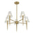 Savoy House Shellbourne 5-Light Chandelier, Warm Brass