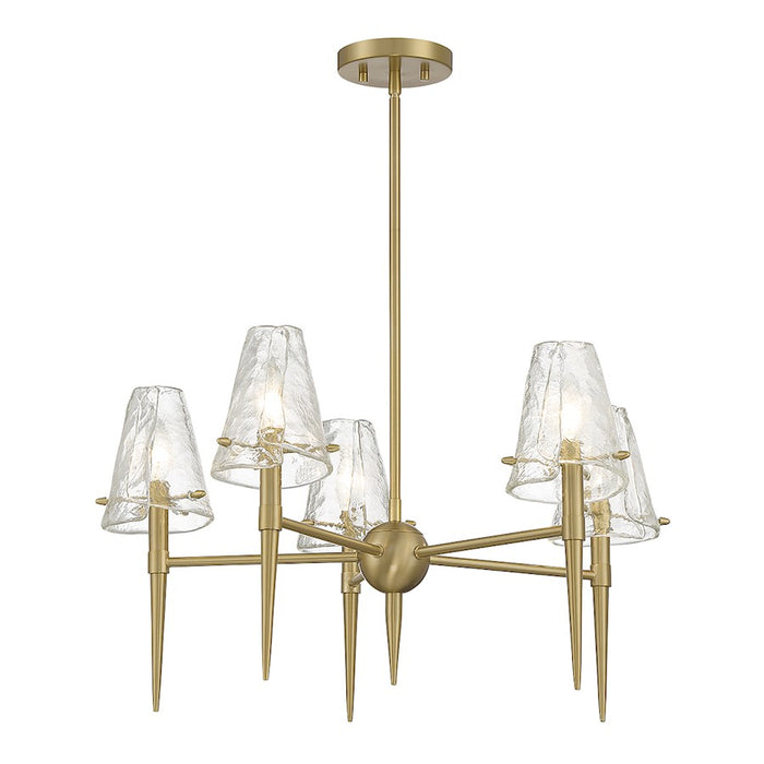 Savoy House Shellbourne 5-Light Chandelier, Warm Brass