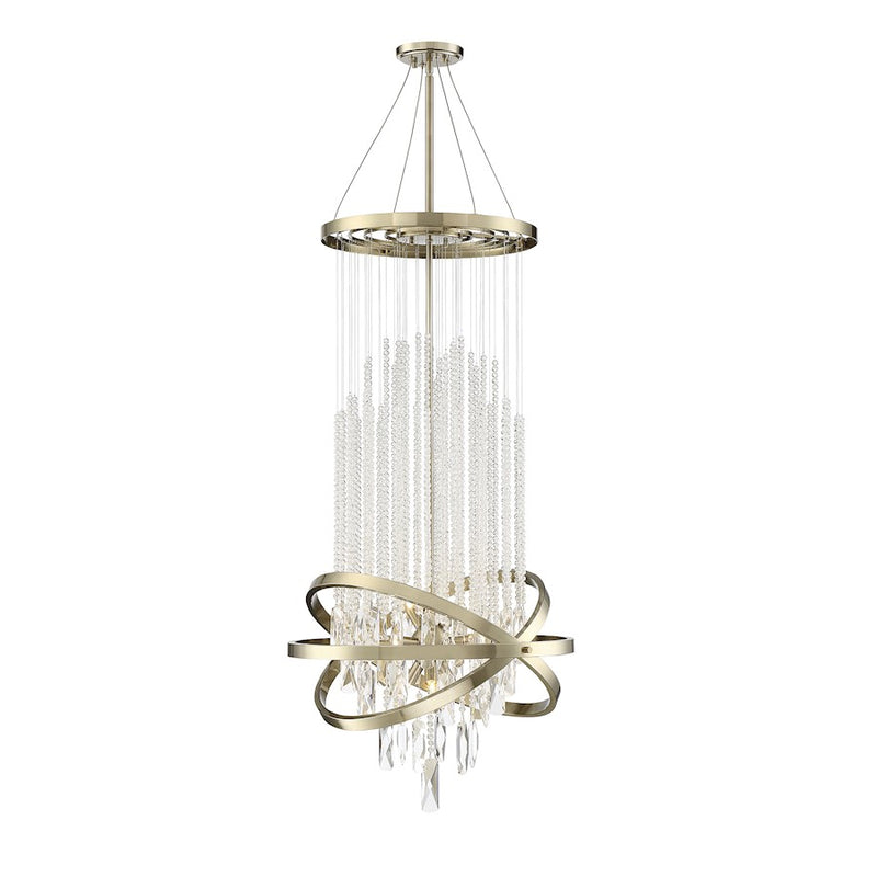 Savoy House Mannheim Chandelier, Noble Brass