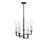 Savoy House Folsom 5Lt Adjustable Chandelier, Black/ Chrome - 1-2135-5-67