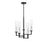 Savoy House Folsom 5Lt Adjustable Chandelier, Black/ Chrome