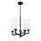 Savoy House Folsom 5Lt Adjustable Chandelier, Black/ Chrome