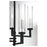 Savoy House Folsom 5Lt Adjustable Chandelier, Black/ Chrome