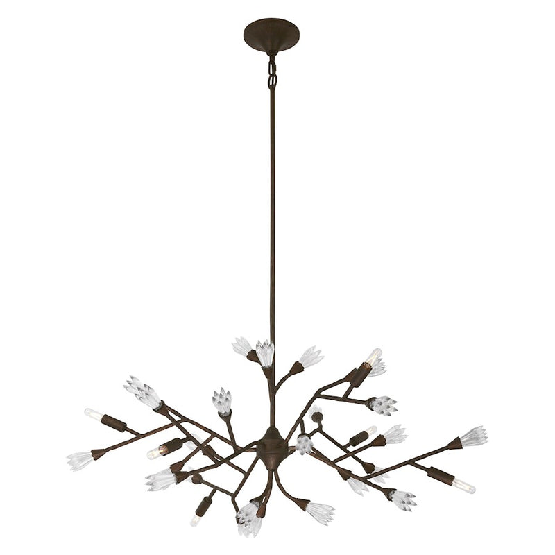 Savoy House Malinda 6 Light Chandelier, Bark