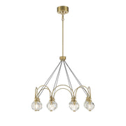 Savoy House Burnham 8-Light LED Chandelier, Warm Brass - 1-2200-8-322