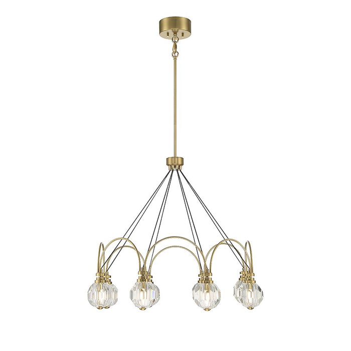 Savoy House Burnham LED Chandelier, Warm Brass