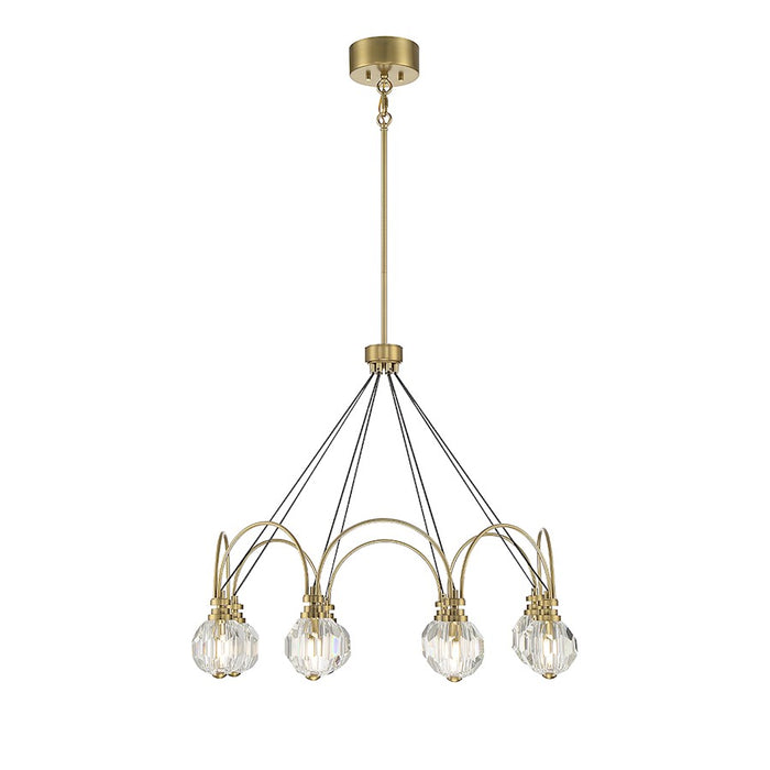 Savoy House Burnham 8-Light LED Chandelier, Warm Brass - 1-2200-8-322