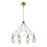 Savoy House Burnham 8-Light LED Chandelier, Warm Brass