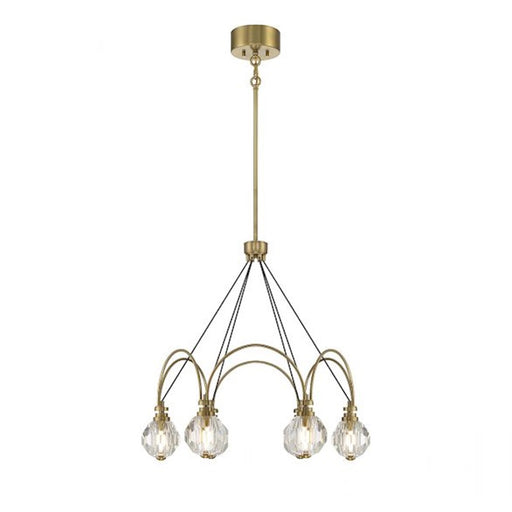 Savoy House Burnham 6-Light LED Chandelier, Warm Brass - 1-2202-6-322