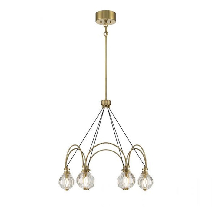 Savoy House Burnham LED Chandelier, Warm Brass