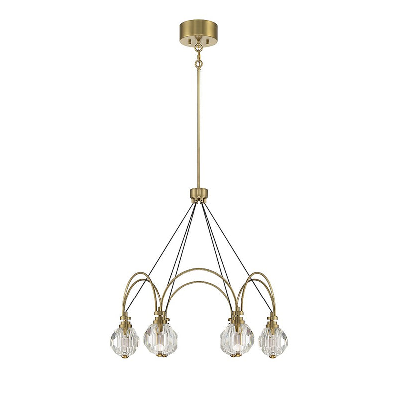 Savoy House Burnham LED Chandelier, Warm Brass