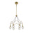 Savoy House Burnham 6-Light LED Chandelier, Warm Brass