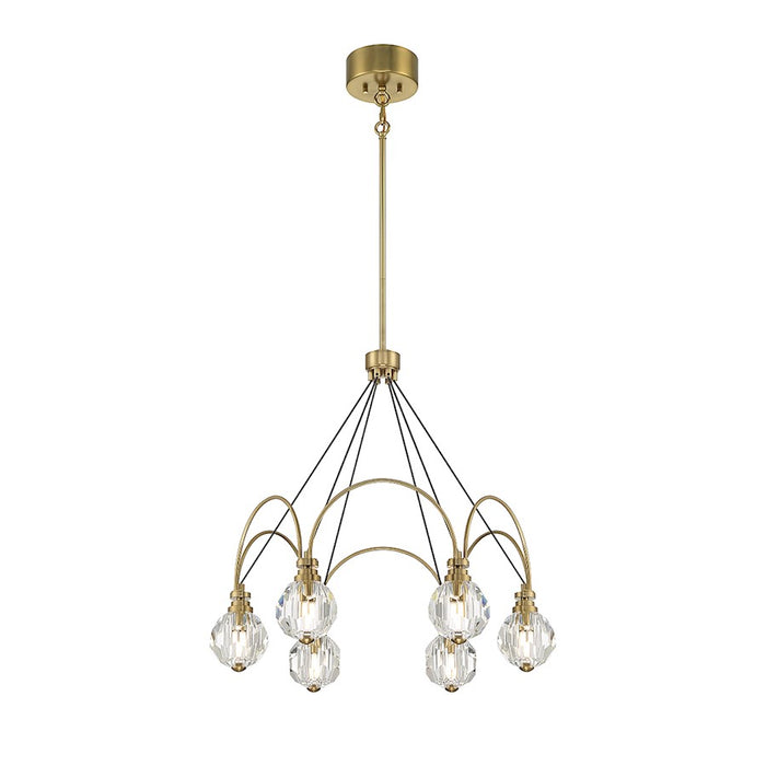 Savoy House Burnham LED Chandelier, Warm Brass