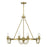 Savoy House Sullivan 8-Light Chandelier, Warm Brass - 1-2206-8-322