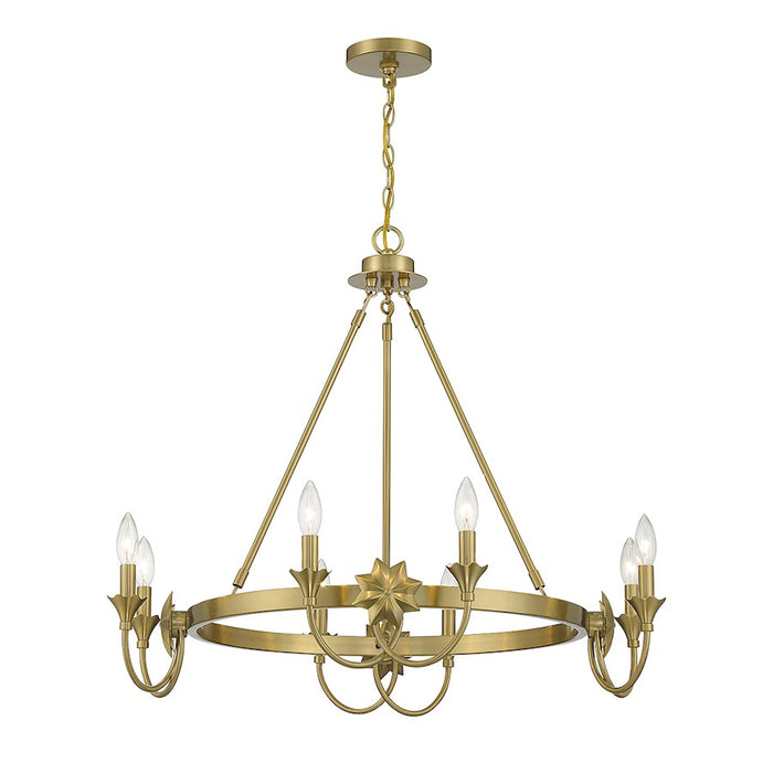 Savoy House Sullivan Chandelier, Warm Brass