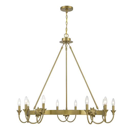 Savoy House Sullivan Chandelier, Warm Brass