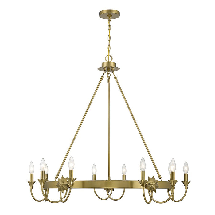 Savoy House Sullivan Chandelier, Warm Brass