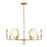 Savoy House Leighton 6-Light Chandelier, Warm Brass