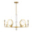 Savoy House Leighton 6-Light Chandelier, Warm Brass - 1-2216-6-322