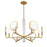 Savoy House Leighton 6-Light Chandelier, Warm Brass