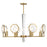 Savoy House Leighton 8-Light Chandelier, Warm Brass