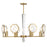 Savoy House Leighton 8-Light Chandelier, Warm Brass - 1-2218-8-322