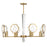 Savoy House Leighton 8-Light Chandelier, Warm Brass