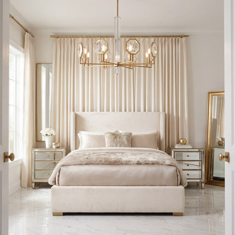 Savoy House Leighton 8-Light Chandelier, Warm Brass