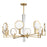 Savoy House Leighton 8-Light Chandelier, Warm Brass